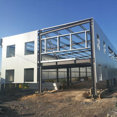 Edificio per uffici in acciaio prefabbricato leggero Trattamento della superficie verniciata