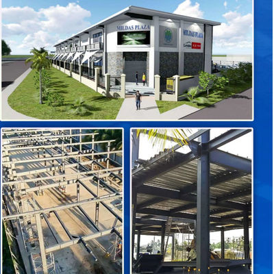 Moderna costruzione di sale in acciaio costruzione di strutture in acciaio impermeabile su misura