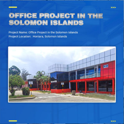 Edifici per uffici prefabbricati a struttura in acciaio certificati CE