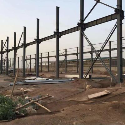 CE Edificio di magazzino prefabbricato Galvanizzato Economica Saldata Acciaio tipo H