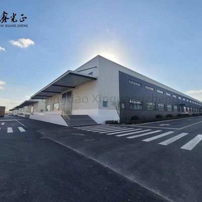 Edificio di magazzino prefabbricato con vetro in PVC