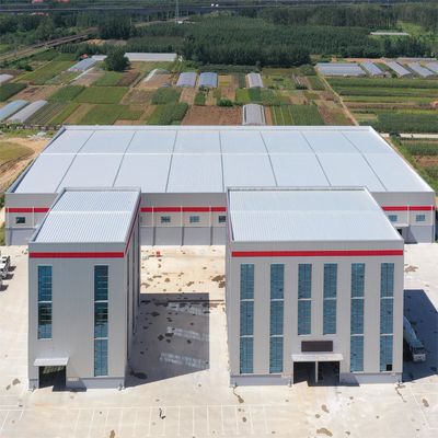 Immagazzino di struttura in acciaio ASTM Isolamento acustico Immagazzino in acciaio prefabbricato