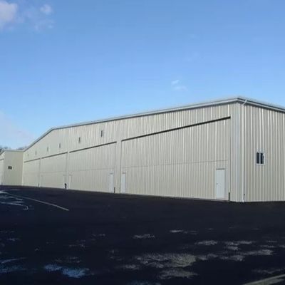 Hanger di acciaio strutturale modulare resistenza alla corrosione Hangar di aeromobili prefabbricati
