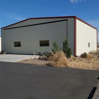 Q235B Hanger in acciaio strutturale, resistenza al fuoco, hangar prefabbricati