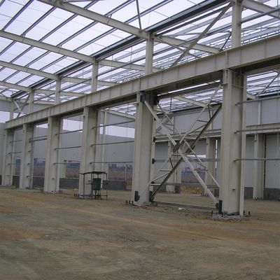 Moderna struttura in acciaio stabile a lunga lunghezza grande laboratorio per edifici industriali con isolamento
