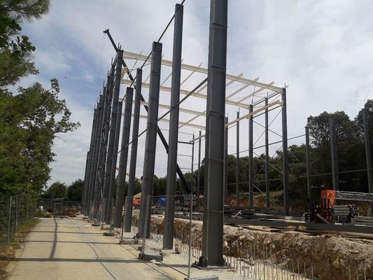 Struttura in acciaio hangar prefabbricato laminato a caldo galvanizzato magazzino edificio capannone