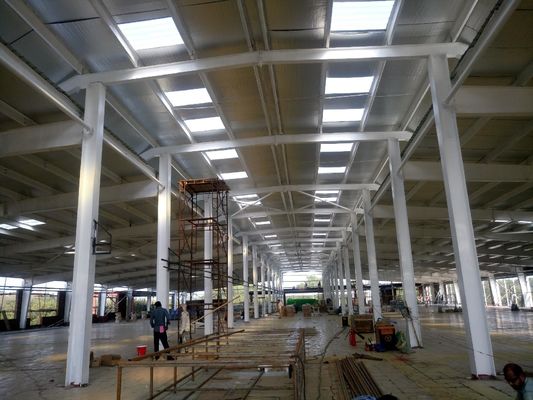 Struttura in acciaio hangar prefabbricato laminato a caldo galvanizzato magazzino edificio capannone