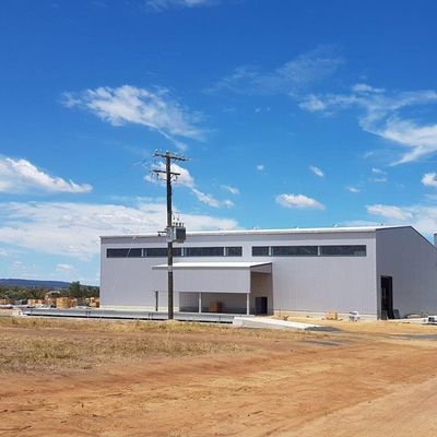 Laboratorio di acciaio ecologico con finitura di vele rivestite in PVDF / PVC