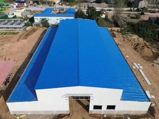Laboratorio di stoccaggio di strutture in acciaio prefabbricate su misura