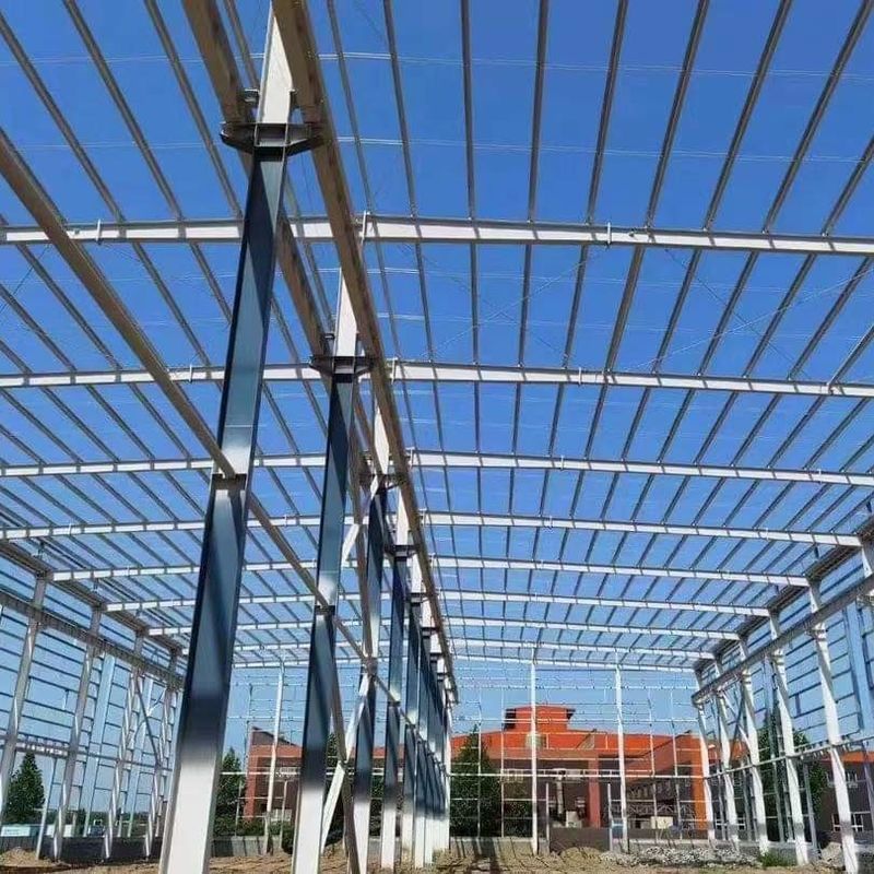 Laboratorio di struttura in acciaio impermeabile Low Carbon Fire Prefab Metal Workshop