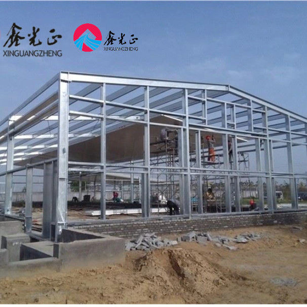 Casa di allevamento prefabbricata in acciaio a sezione H con isolamento in PVC