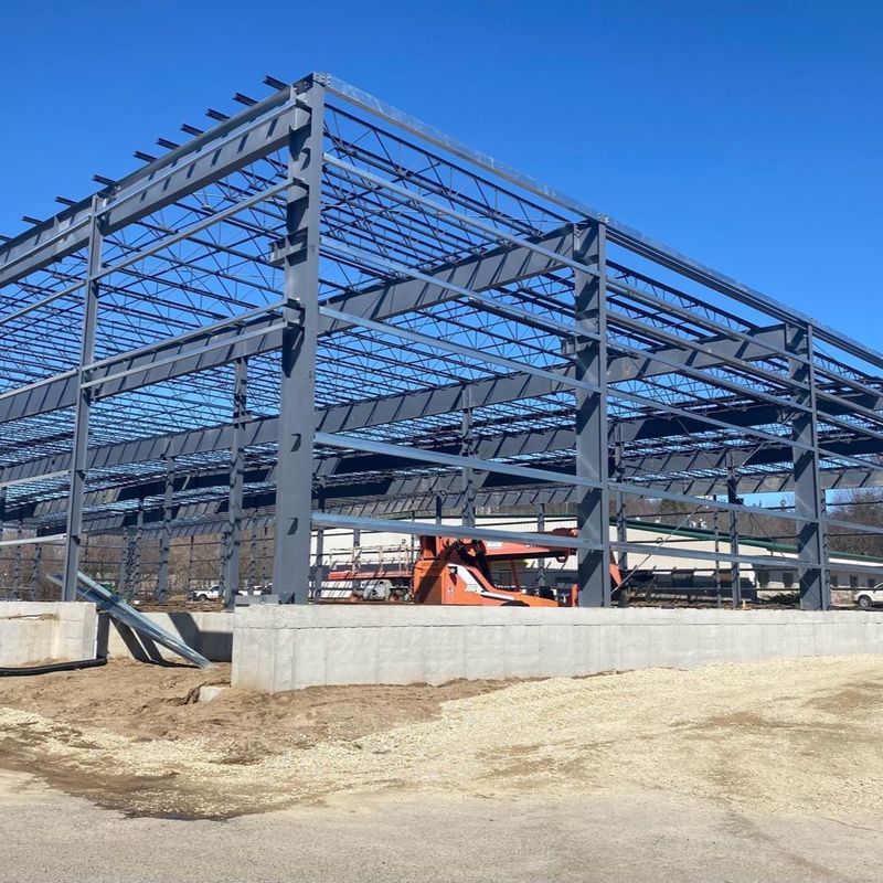 Edilizia di strutture in acciaio moderno Edilizia di magazzini industriali in acciaio zincato
