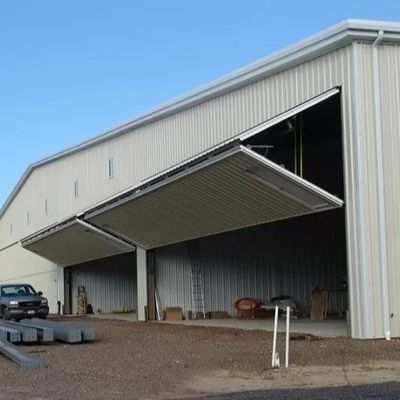 Hanger di acciaio strutturale modulare resistenza alla corrosione Hangar di aeromobili prefabbricati