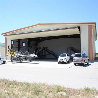 Q235B Hanger in acciaio strutturale, resistenza al fuoco, hangar prefabbricati