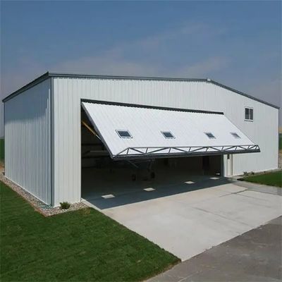 Hangar prefabbricato per edifici in metallo Isolamento termico Hangar per edifici in acciaio