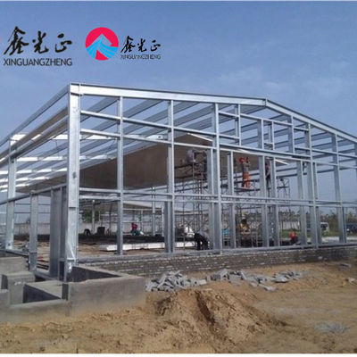Casa di allevamento prefabbricata in acciaio a sezione H con isolamento in PVC