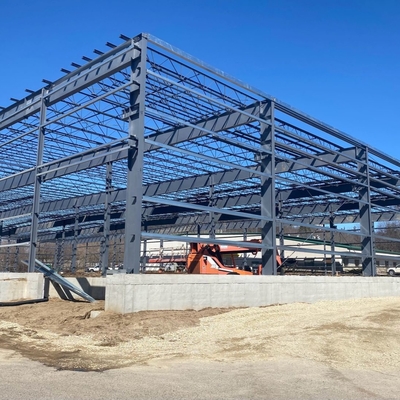 Edilizia di strutture in acciaio moderno Edilizia di magazzini industriali in acciaio zincato