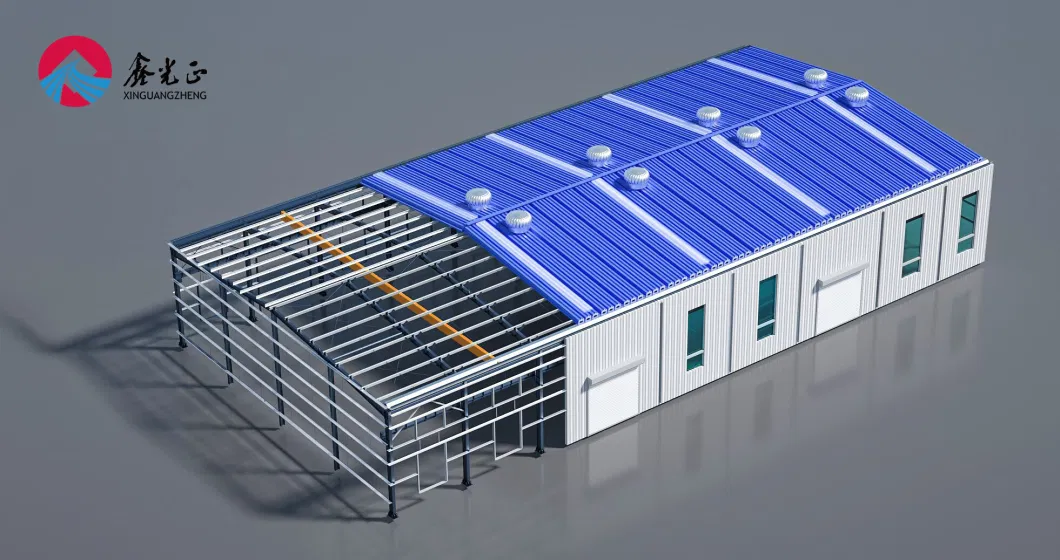 Immagazzino di costruzioni in acciaio riciclato al 100% con sistemazione flessibile 0