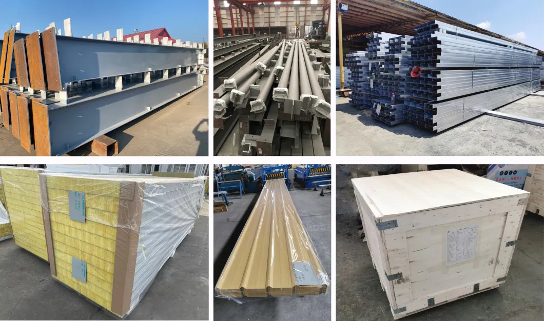 Immagazzino di costruzioni in acciaio riciclato al 100% con sistemazione flessibile 4
